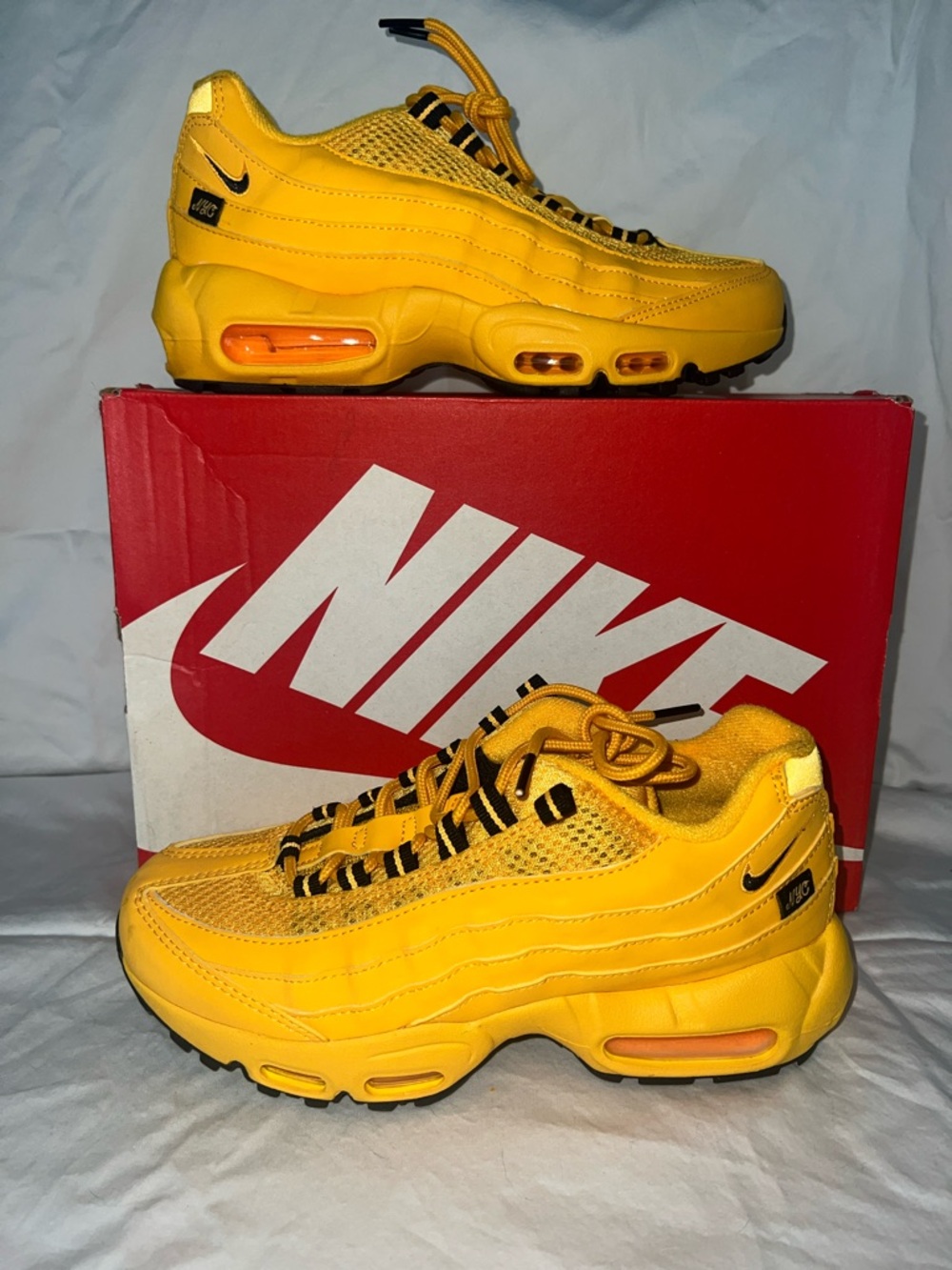 Nike Yellow Air Max 95 Recraft Kids shoes